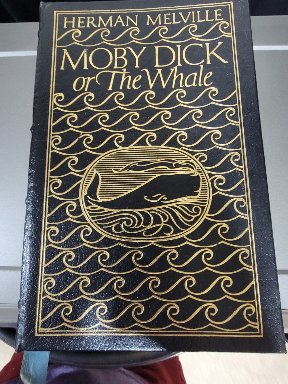 Moby Dick Wall Art Plaque - Black and Gold